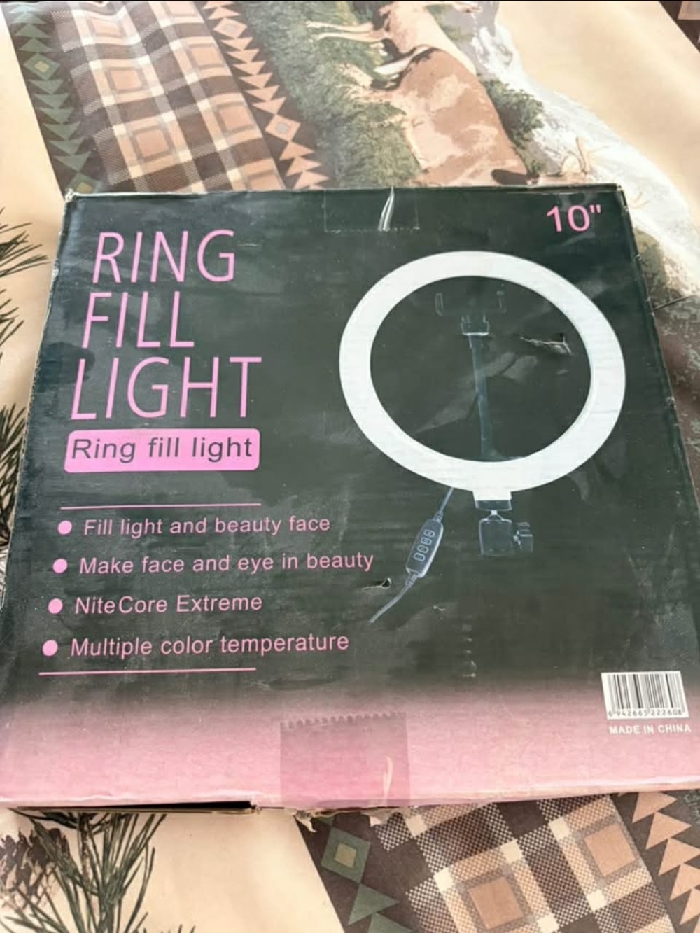 NIB 10" Ring Fill Light - White LED Ring
